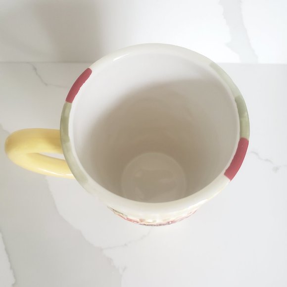 GANZ BELLA CASA Ceramic Sunflower Latte Mug Hand Crafted Coffee Tea - Picture 2 of 6